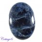 Certified NATURAL BLUE SODALITE OVAL SHAPE CABOCHON GEMSTONE C6-2097