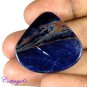 Certified NATURAL BLUE SODALITE HEART SHAPE CABOCHON GEMSTONE C6-2092