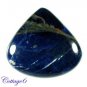Certified NATURAL BLUE SODALITE HEART SHAPE CABOCHON GEMSTONE C6-2092