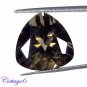 Certified NATURAL SMOKY QUARTZ TRILLION SHAPE CUT GEMSTONE UNTREATED C6-185