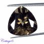 Certified NATURAL SMOKY QUARTZ TRILLION SHAPE CUT GEMSTONE UNTREATED C6-185