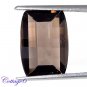 Certified NATURAL SMOKY QUARTZ CHECKERED CUT GEMSTONE UNTREATED C6-302