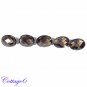 Certified NATURAL SMOKY QUARTZ CHECKERED CUT GEMSTONE WHOLESALE LOT 5pcs. C6-280