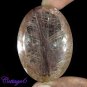 Certified  NATURAL COPPER RUTILE QUARTZ OVAL CUT GEMSTONE BRAZIL C6-01