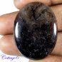Cartified NATURAL BLACK RUTILE QUARTZ OVAL CABOCHON GEMSTONE UNTREATED C6-140
