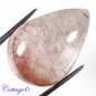 certified NATURAL RUTILE QUARTZ PEAR CABOCHON GEMSTONE UNTREATED C6-374