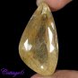 Certified NATURAL GOLDEN RUTILE QUARTZ FANCY CUT GEMSTONE BRAZIL C6-206