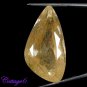 Certified NATURAL GOLDEN RUTILE QUARTZ FANCY CUT GEMSTONE BRAZIL C6-206