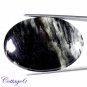 Certified 34.45Cts. 100% NATURAL RUTILE QUARTZ OVAL SHAPE CABOCHON GEMSTONE BRAZIL C6-67