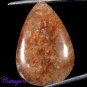 Certified NATURAL CHERRY RUTILE QUARTZ PEAR CABOCHON GEMSTONE UNTREATED C6-170