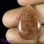 Certified NATURAL CHERRY RUTILE QUARTZ PEAR CABOCHON GEMSTONE UNTREATED C6-170