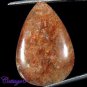 Certified NATURAL CHERRY RUTILE QUARTZ PEAR CABOCHON GEMSTONE UNTREATED C6-170