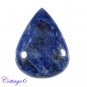 Certified  AA !! 24.20Cts. 100% NATURAL BLUE SODALITE PEAR SHAPE CABOCHON GEMSTONE C6-74
