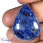 Certified  AA !! 24.20Cts. 100% NATURAL BLUE SODALITE PEAR SHAPE CABOCHON GEMSTONE C6-74