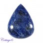 Certified  AA !! 24.20Cts. 100% NATURAL BLUE SODALITE PEAR SHAPE CABOCHON GEMSTONE C6-74