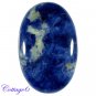 Certified HUGE~29.80Cts. NATURAL BLUE SODALITE OVAL CABOCHON GEMSTONE AFRICA C6-205