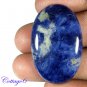 Certified HUGE~29.80Cts. NATURAL BLUE SODALITE OVAL CABOCHON GEMSTONE AFRICA C6-205
