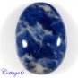 Certified HUGE~29.80Cts. NATURAL BLUE SODALITE OVAL CABOCHON GEMSTONE AFRICA C6-205