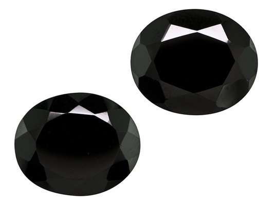 Certified Natural Black Spinel AAA Quality 6x4 mm Faceted Oval 10 pcs lot loose gemstone