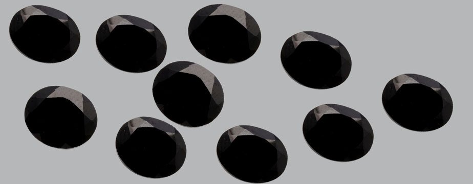 Certified Natural Black Spinel AAA Quality 9x7 mm Faceted Oval 50 pcs lot loose gemstone