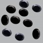 Certified Natural Black Spinel AAA Quality 10x8 mm Faceted Oval 10 pcs lot loose gemstone