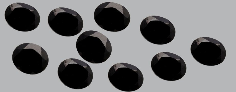 Certified Natural Black Spinel AAA Quality 10x8 mm Faceted Oval 25 pcs lot loose gemstone