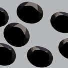 Certified Natural Black Spinel AAA Quality 10x8 mm Faceted Oval 25 pcs lot loose gemstone