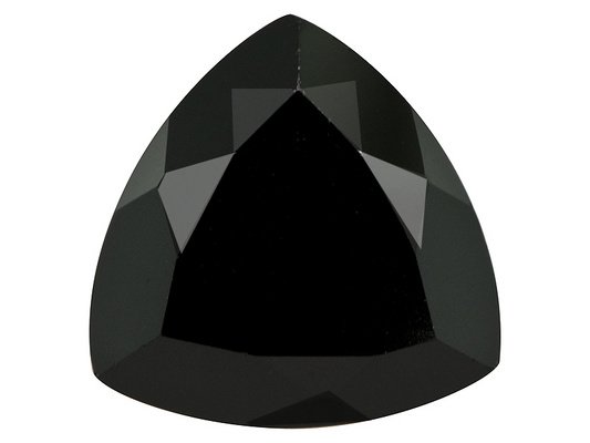 Certified Natural Black Spinel AAA Quality 7 mm Faceted Trillion 5 pcs lot loose gemstone
