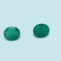 Certified Green onyx AAA Quality 7x5 mm Faceted Oval 2 pcs Pair loose gemstone