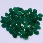 Certified Green onyx AAA Quality 9x7 mm Faceted Oval 25 pcs lot loose gemstone