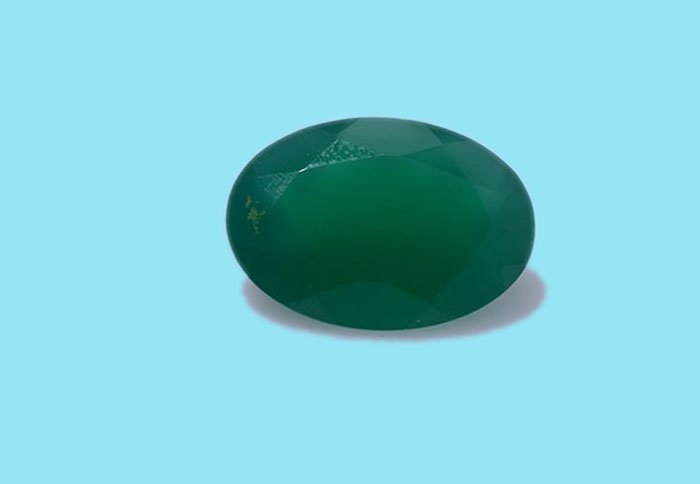 Certified Green onyx AAA Quality 18x13 mm Faceted Oval 1 pc loose gemstone