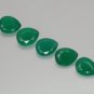 Certified Green onyx AAA Quality 10x8 mm Faceted Pear 10 pcs lot loose gemstone