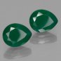 Certified Green onyx AAA Quality 16x12 mm Faceted Pear 1 pc loose gemstone