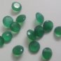 Certified Green onyx AAA Quality 9 mm Faceted Round 5 pcs lot loose gemstone