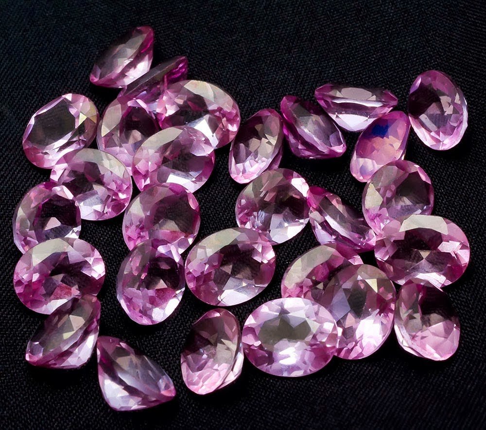 Certified Natural Rhodolite AAA Quality 4x3 mm Faceted Oval 50 pcs lot loose gemstone