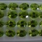 Certified Natural Peridot AAA Quality 6x4 mm Faceted Oval 5 pcs lot loose gemstone