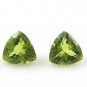 Certified Natural Peridot AAA Quality 3.5 mm Faceted Trillion 25 pcs lot loose gemstone