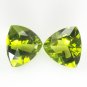 Certified Natural Peridot AAA Quality 4 mm Faceted Trillion 20 pcs lot loose gemstone
