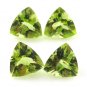 Certified Natural Peridot AAA Quality 4 mm Faceted Trillion 50 pcs lot loose gemstone