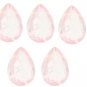 Certified Natural Rose Quartz AAA Quality 10x14 mm Faceted Pear 2 pcs Pair loose gemstone