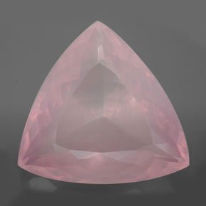 Certified Natural Rose Quartz AAA Quality 4.5 mm Faceted Trillion 10 pcs lot loose gemstone