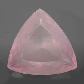 Certified Natural Rose Quartz AAA Quality 6 mm Faceted Trillion 2 pcs pair loose gemstone