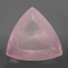 Certified Natural Rose Quartz AAA Quality 12 mm Faceted Trillion 2 pcs pair loose gemstone
