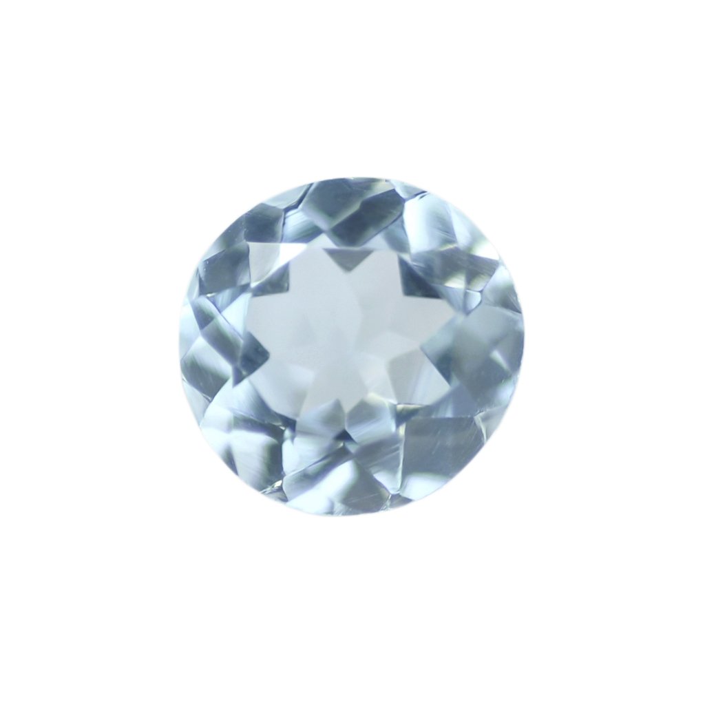 Certified Natural Sky Blue Topaz AAA Quality 5 mm Faceted Round 5 pcs lot loose gemstone