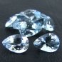 Certified Natural Sky Blue Topaz AAA Quality 10x7 mm Faceted Pear 10 pcs lot loose gemstone
