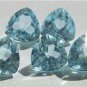 Certified Natural Sky Blue Topaz AAA Quality 6 mm Faceted Trillion 1 pc loose gemstone