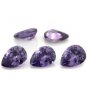 Certified Natural Amethyst AAA Quality 14x10 mm Faceted Pear 5 pcs lot loose gemstone