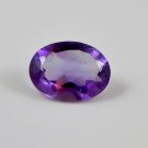 Certified Natural Amethyst AAA Quality 16x12 mm Faceted Oval 1 pc loose gemstone