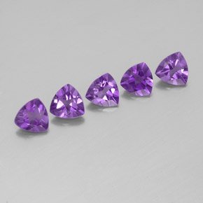 Certified Natural Amethyst AAA Quality 10  mm Faceted Trillion 1 pc loose gemstone