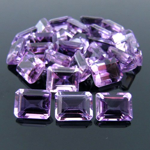 Certified Natural Amethyst AAA Quality 12x10 mm Faceted Octagon 10 pcs lot loose gemstone